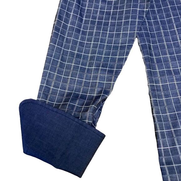 Angelino for Bermuda Buttons Pattern Down Long Sleeve Collar Men's Shirt Sz XL - Picture 3 of 14